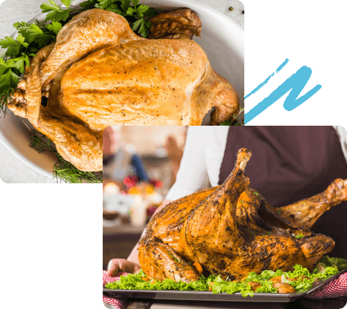 Freshly prepared Mesorah Farms poultry